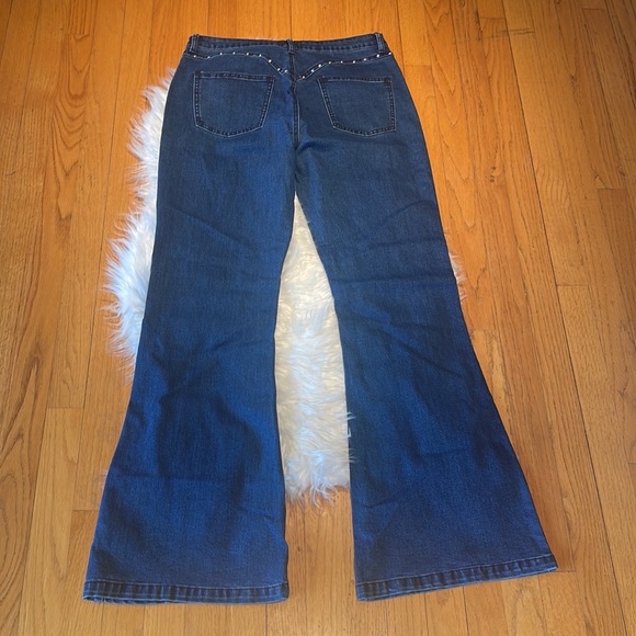 Princess Polly Studded Flare Jeans - Picture 7 of 10